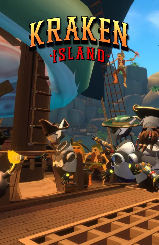 Kraken Island: Captain's Curse Free-Roam Family-Friendly VR in Carlsbad - VR Action Adventure at Escape To VR in Carlsbad